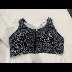 BRAND NEW LULU LEMON ZIP SPORTS BRA